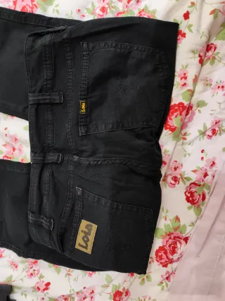 Pantalón pirata Lois mujer negro