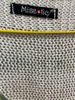 Jersey de punto multicolor talla única