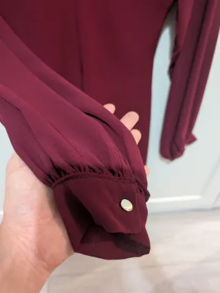 Vestido burdeos elástico talla única