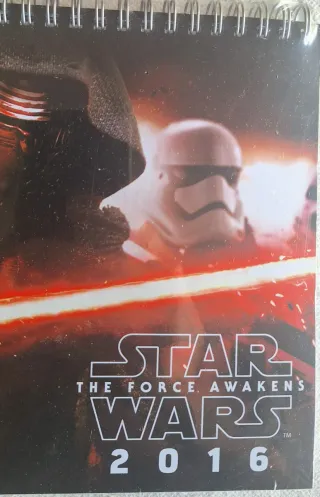 Calendario Star Wars The Force Awakwns año 2016