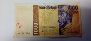 Lote billetes Escudos Portugal antiguos