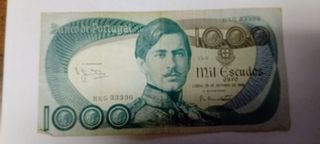 Lote billetes Escudos Portugal antiguos