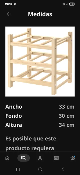 Botellero de madera
