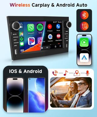 Radio Coche Android Opel Vivaro Astra Antara
