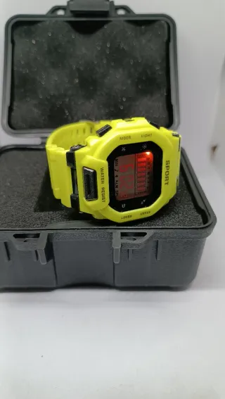 Reloj Deportivo Digital Militar Nuevo Amarillo