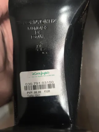 Zapatos Gloria Ortiz Tacón Negro Charol