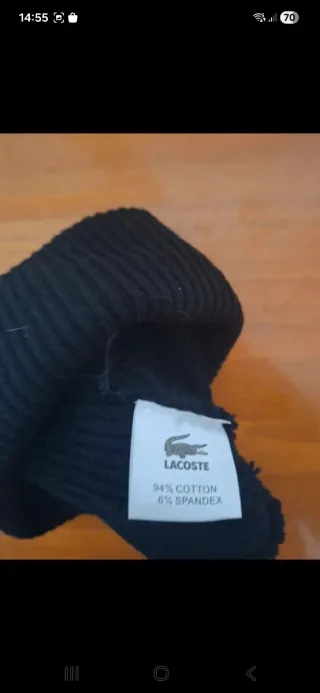 Berretto Lacoste Nero