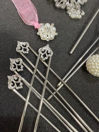 Aderezo Fallera/Huertana Niña Plateado