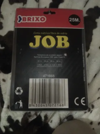 Cinta métrica BRIXO JOB 25M Fibra de Vidrio