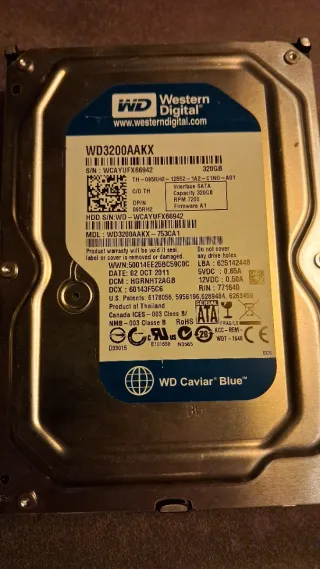 Lote 5 Discos Duros Hitachi, Samsung, WD