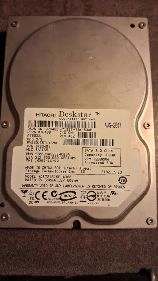 Lote 5 Discos Duros Hitachi, Samsung, WD