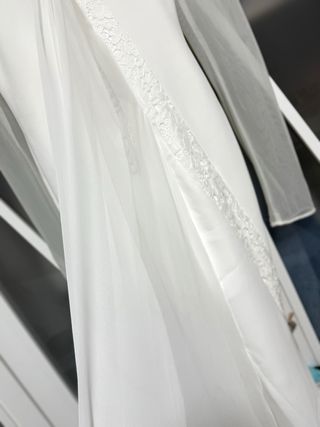 Vestido de Novia Sirena Manga Larga