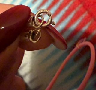 Colar Fio Prata Pingente Retangular