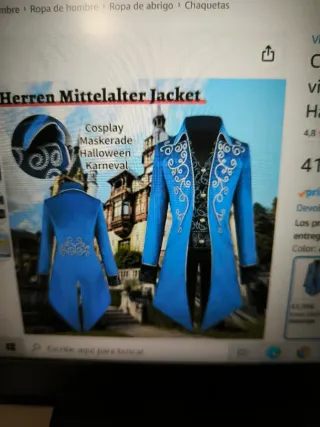 Chaqueta estilo francés hombre