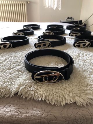 Lotto 10 Cinture Nere Diesel Fibbia Logo