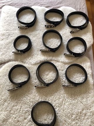 Lotto 10 Cinture Nere Diesel Fibbia Logo