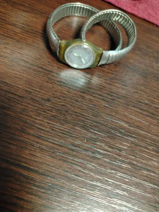 Orologio Swatch Vintage Braccialetto Argento Blu