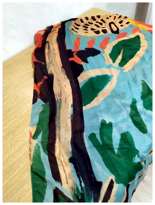 Lote de fulares y bufanda multicolor