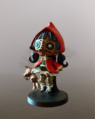 Muñeca de coección Creepy Caperucita Roja