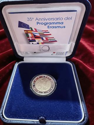 2 Euros Francia 2022 Proof Erasmus