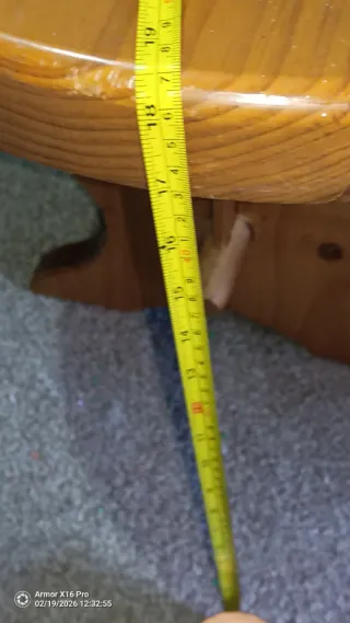 Mesa de centro de madera maciza estilo provenzal