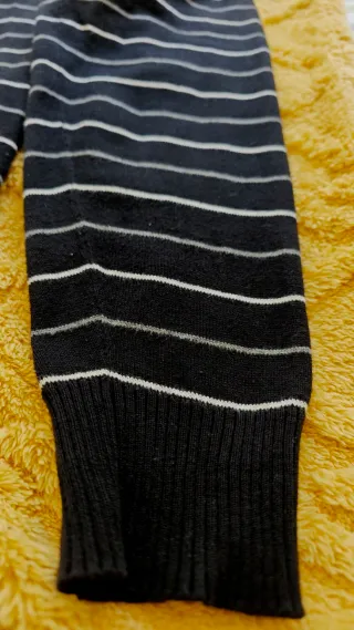 Jersey Green Coast negro rayas Talla M