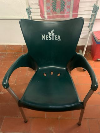 4 Sillas Terraza Nestea Metal/Plástico