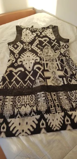 Vestido estampado patchwork