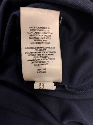 Polo Ralph Lauren Manga Larga Azul Hombre