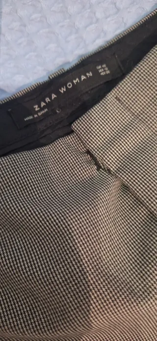 Pantalón de cuadros pequeños Talla 42