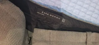 Pantalón de cuadros pequeños Talla 42