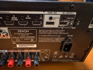 Receptor Denon AVR-X2500H Negro.
