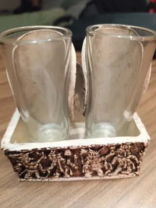 2 Vasos de chupito México Mayas, Playa del Carmen