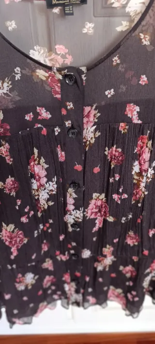 Blusa Massimo Dutti floral