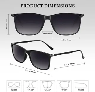 Gafas de Sol Polarizadas Clásicas Ultraligeras