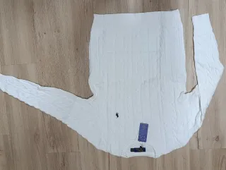 Jersey Polo Ralph Lauren punto trenzado blanco