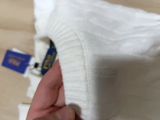 Jersey Polo Ralph Lauren punto trenzado blanco