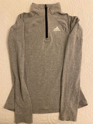 Sudadera running Adidas gris Camiseta térmica