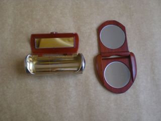 Estuche pintalabios y espejo vintage