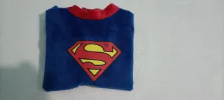 Disfraz Superman Bebé Azul con Capa. Talla 6-12 m
