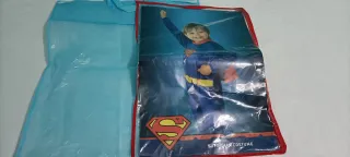 Disfraz Superman Bebé Azul con Capa. Talla 6-12 m