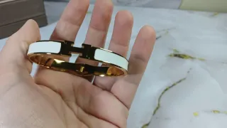Brazalete Chapado en Oro Blanco