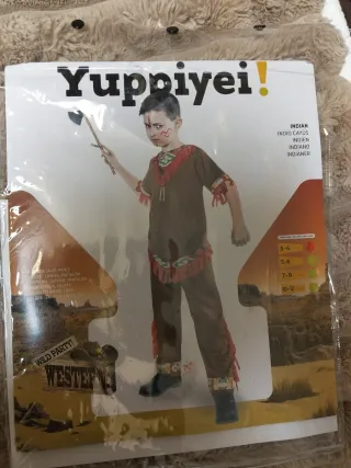 Disfraz Indio Talla 3/4 con Accesorios