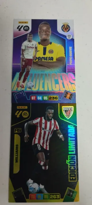 Panini LaLiga 2023 Pape Gueye y Williams