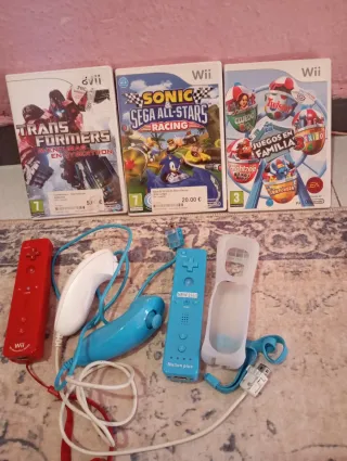 Lote Wii: 3 Juegos y Accesorios