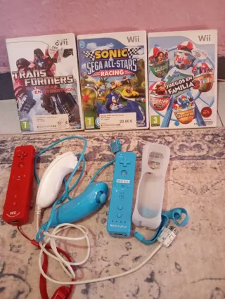 Lote Wii: 3 Juegos y Accesorios