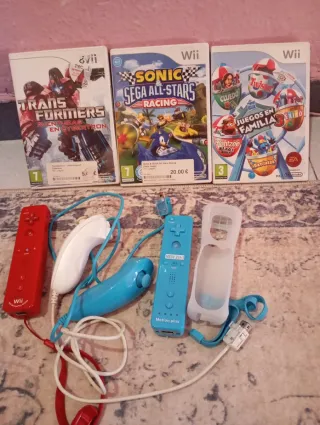 Lote Wii: 3 Juegos y Accesorios