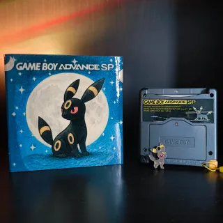 Game Boy Advance SP Umbreon IPS V5 USB C