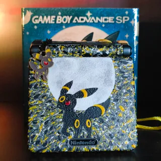 Game Boy Advance SP Umbreon IPS V5 USB C