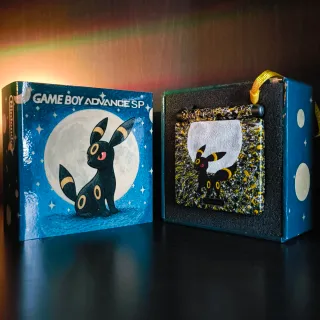 Game Boy Advance SP Umbreon IPS V5 USB C